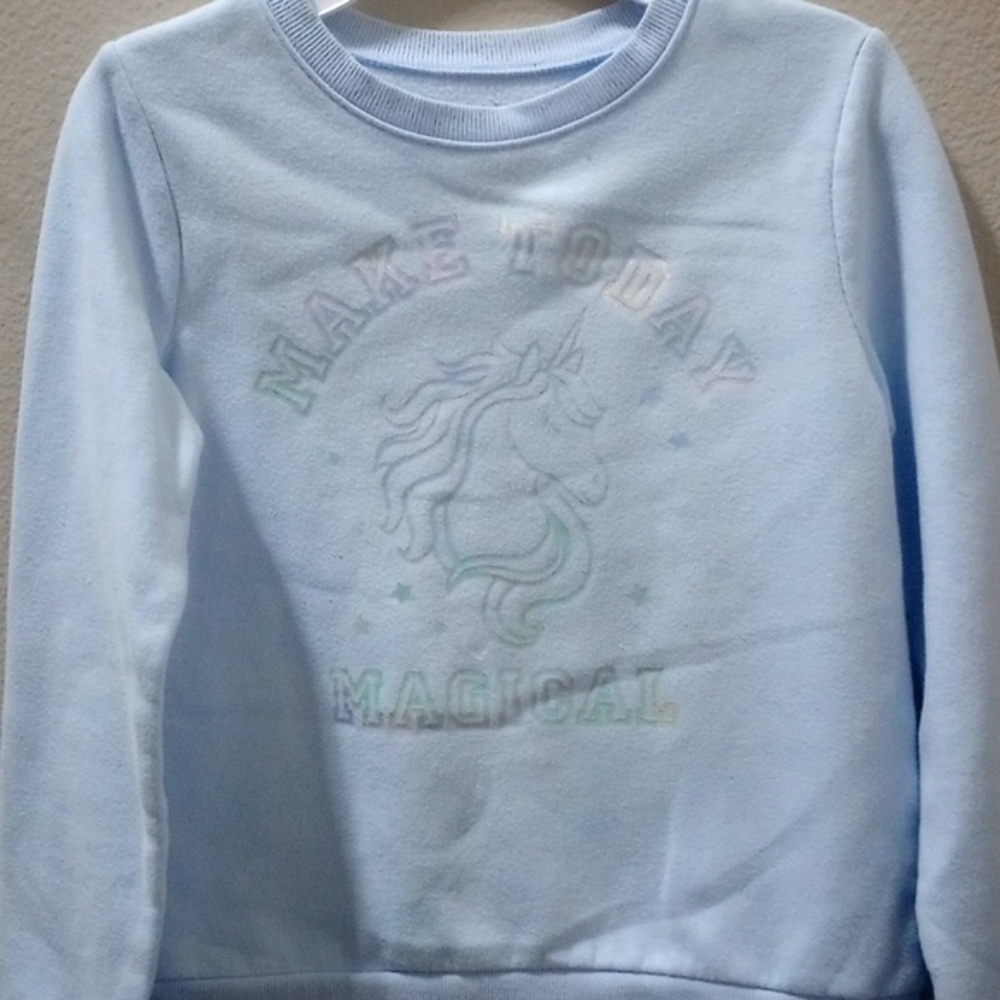 Jumping Beans Unicorn Light Blue Sweatshirt
